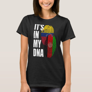 venezolanisches und afghanisches MIX-DNA-Flaggenge T-Shirt