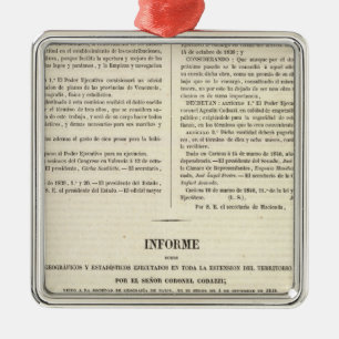 Venezuela 2 ornament aus metall