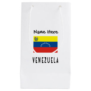 Venezuela and Venezuelan Flag with Your Name Kleine Geschenktüte