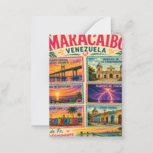 Venezuela Briefmarke Maracaibo Estado Zulia Tropis Mitteilungskarte