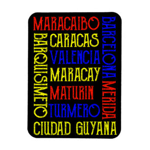 Venezuela Caracas City Names Foto Magnet