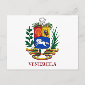 VENEZUELA - Emblem/Wappen/Fahne/Symbol Postkarte