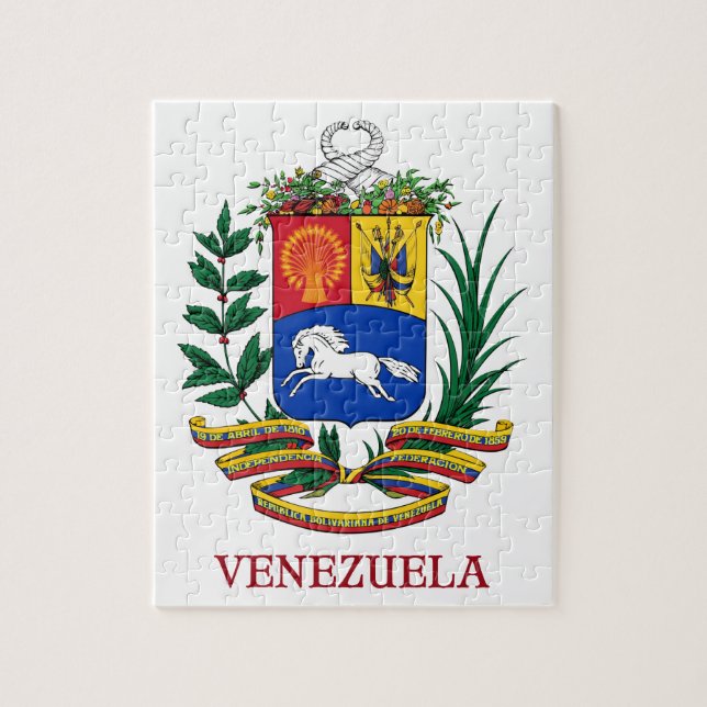 VENEZUELA - Emblem/Wappen/Flagge/Symbol Puzzle (Vertikal)