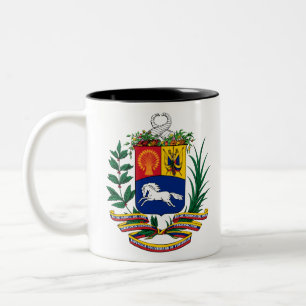 Venezuela Emblem Zweifarbige Tasse