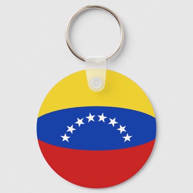 Venezuela Fisheye Flag Schlüsselanhänger (Vorderseite)
