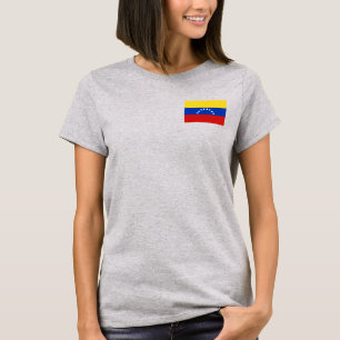 Venezuela Flag and Map T - Shirt