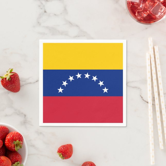 Venezuela flag custom napkins serviette (Beispiel)