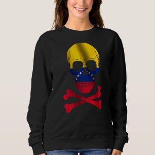 Venezuela Flag Design Schädelflagge Venezuela Sweatshirt