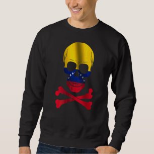 Venezuela Flag Design Schädelflagge Venezuela Sweatshirt