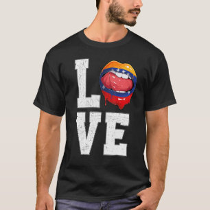 Venezuela Flag Fußball-Fan Liebe Venezuela T-Shirt