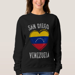Venezuela Flag Herz San Diego Stadt Sweatshirt