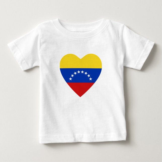 Venezuela Flag Herz T - Shirt (Vorderseite)