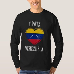 Venezuela Flag Herz Upata Stadt T-Shirt