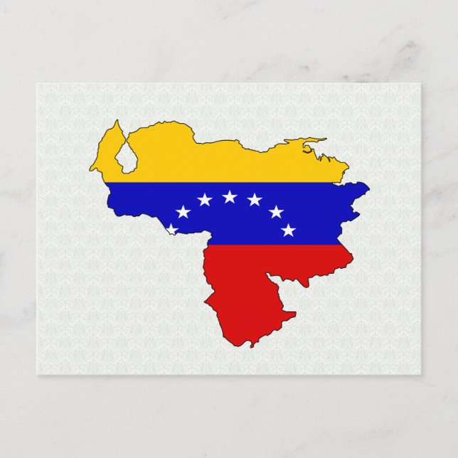 Venezuela Flag Karte in voller Größe (Vorderseite)