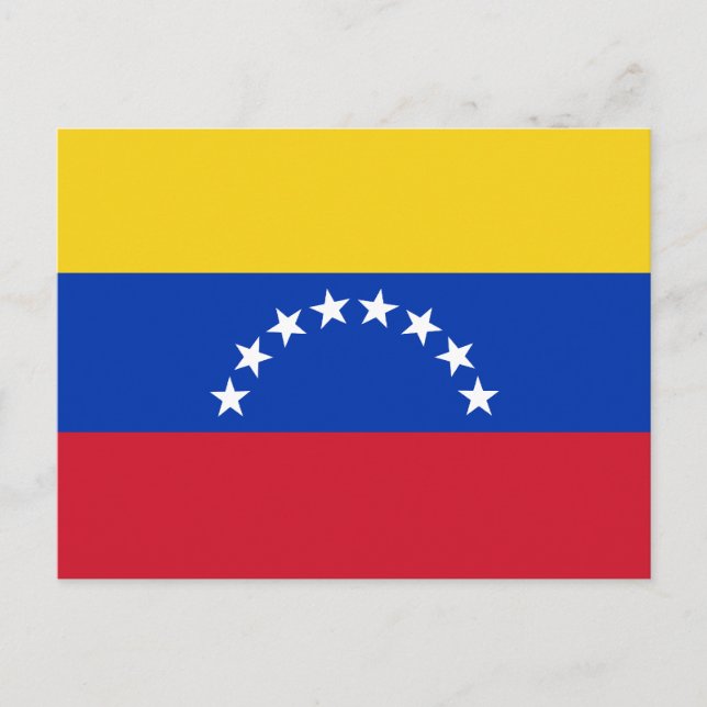 Venezuela Flag Postkarte (Vorderseite)