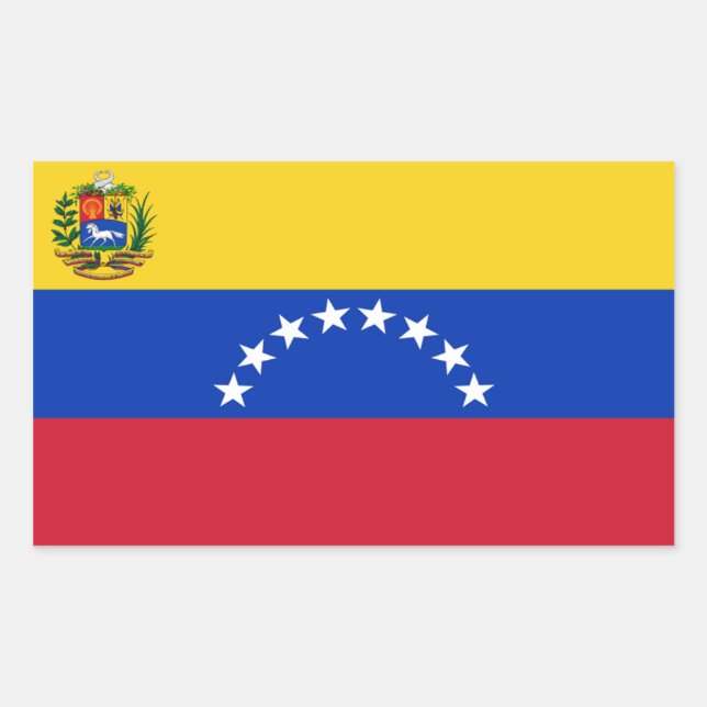 Venezuela Flag Rectangle Sticker (Vorderseite)