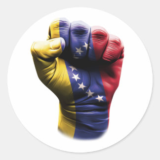 Venezuela Flag Runder Aufkleber