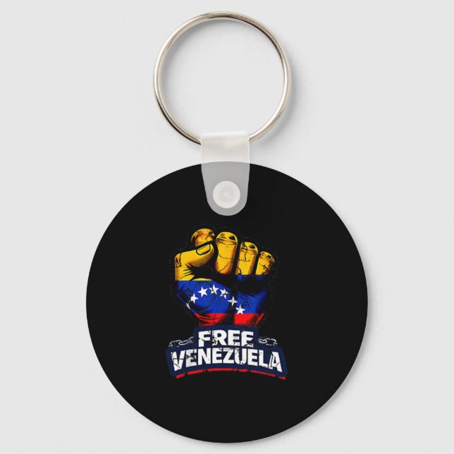 Venezuela Flag Venezuela Libre 2026  Schlüsselanhänger (Vorderseite)
