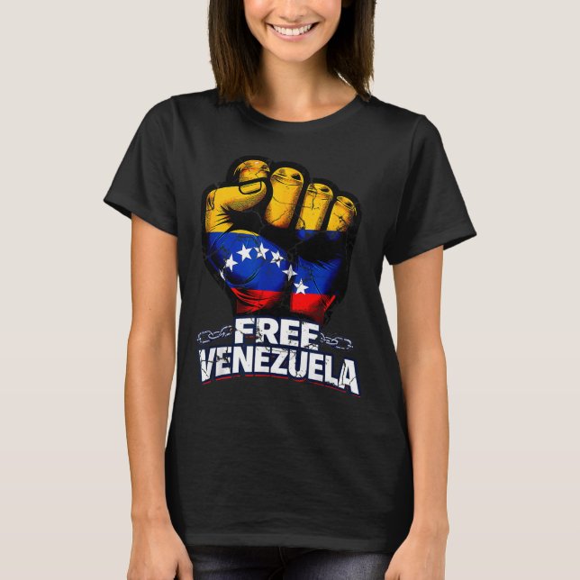 Venezuela Flag Venezuela Libre 2026  T-Shirt (Vorderseite)