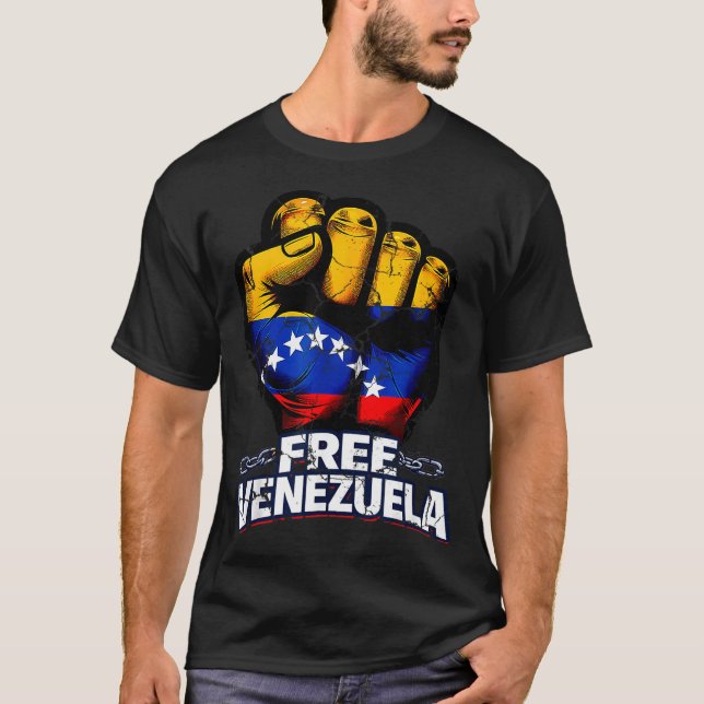Venezuela Flag Venezuela Libre 2026  T-Shirt (Vorderseite)