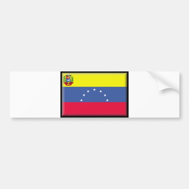 Venezuela-Flagge Autoaufkleber (Vorne)