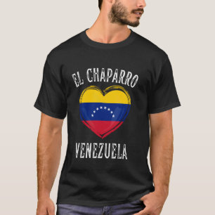 Venezuela-Flagge Herz El Chaparro Stadt T-Shirt