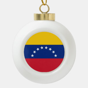 Venezuela-Flagge Keramik Kugel-Ornament