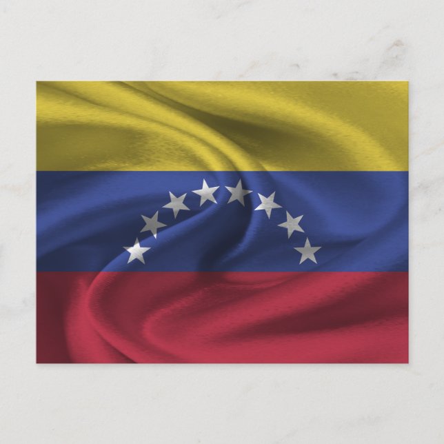 Venezuela-Flagge Postkarte (Vorderseite)