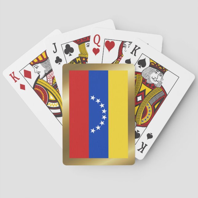 Venezuela-Flagge Spielkarten (Rückseite)