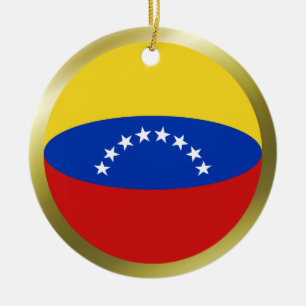 Venezuela-Flaggen-Schmuck Keramik Ornament