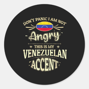 Venezuela-Flaggen-Souvenirs für venezolanische Män Runder Aufkleber