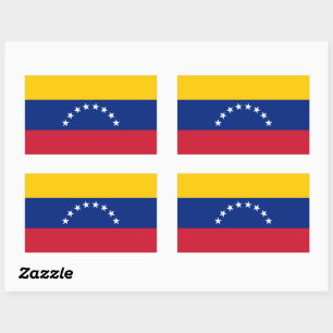 Venezuela-Flaggenaufkleber Rechteckiger Aufkleber