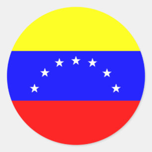 Venezuela Flaggenaufkleber Runder Aufkleber