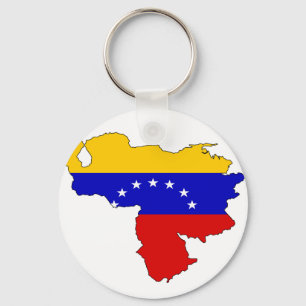 Venezuela-Flaggenkarte Schlüsselanhänger