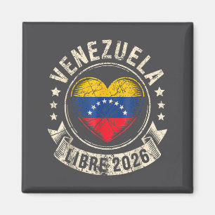 Venezuela Frei 2026 Venezuela Herz Flagge Magnet