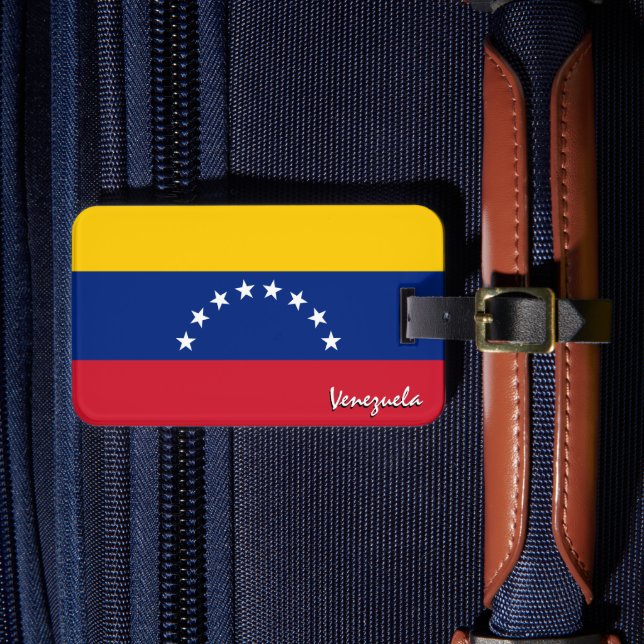 Venezuela Gepäckanhänger, patriotische venezolanis Gepäckanhänger (Vorderseite Insitu 4)