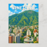 Venezuela Illustration Reise Kunst Vintage