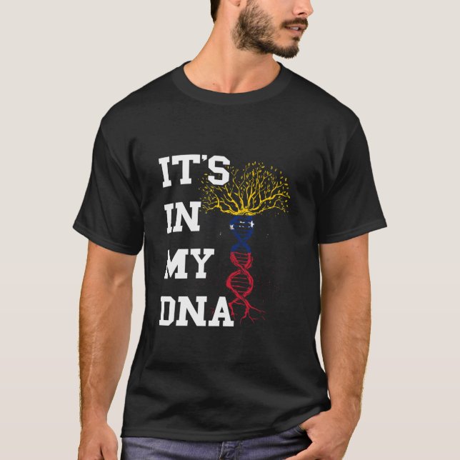 Venezuela ist in meinem DNA-Baum Molecule Venezuel T-Shirt (Vorderseite)