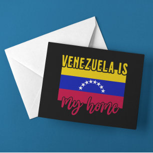 Venezuela ist meine Zuhause Flag Postkarte