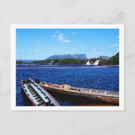 Venezuela Jungle Landschaft mit Booten Postkarte
