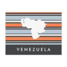 Venezuela Karte: Moderne Streifen