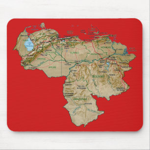 Venezuela-Karte Mousepad