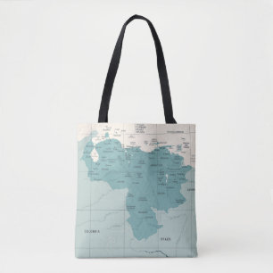 Venezuela Karte - Vintage, detaillierte Vintage Il