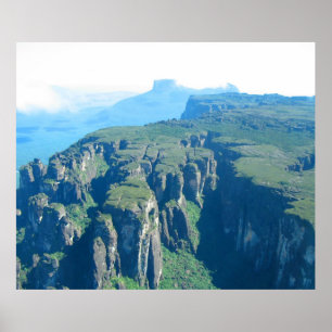 Venezuela Landscape from Airplane Photo Poster