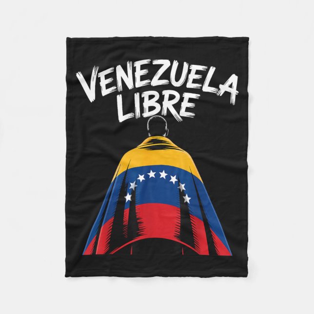 Venezuela Libre 2026 Venezuela Flag  Fleecedecke (Vorderseite)