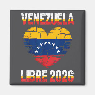 Venezuela Libre 2026 Venezuela Herz Flagge Magnet