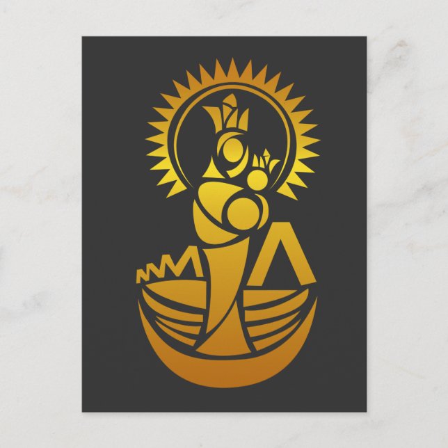 Venezuela Maracaibo Virgen Chinita Chiquinquira Postkarte (Vorderseite)