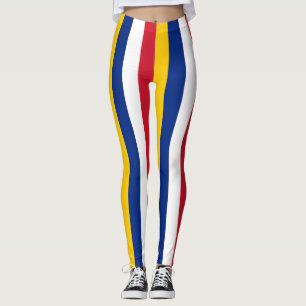 Venezuela National Flag Colors Vertikal gestreift Leggings