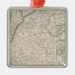 Venezuela, New Grenada und Equador 3 Silbernes Ornament