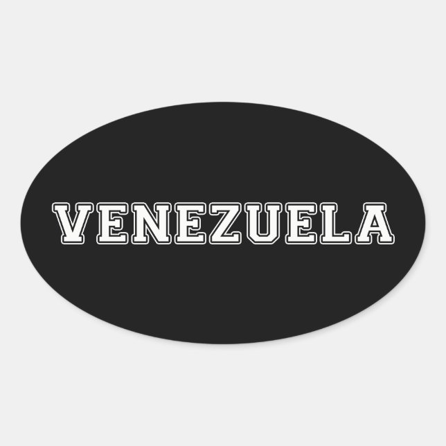 Venezuela Ovaler Aufkleber (Vorderseite)
